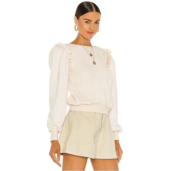 NWT Tularosa Neda Sweatshirt Pullover in‎ Vanilla Cream - Picture 1 of 8
